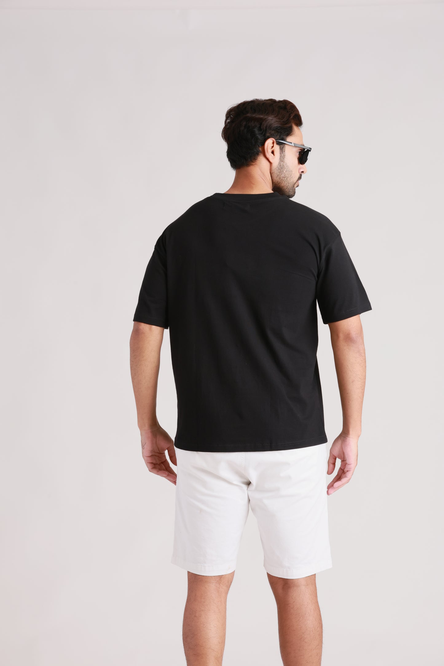 Black Plain Oversized Tshirt