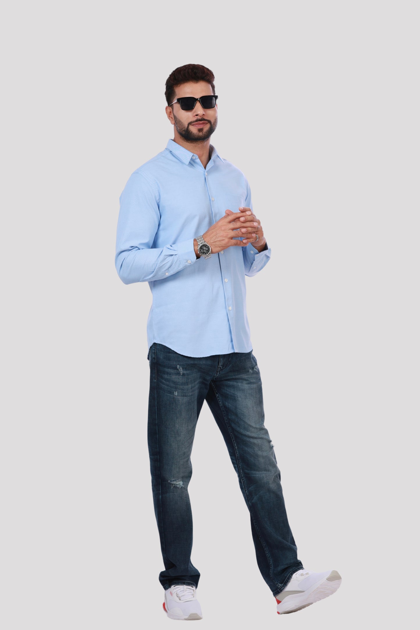 Blue Oxford Cotton Shirt