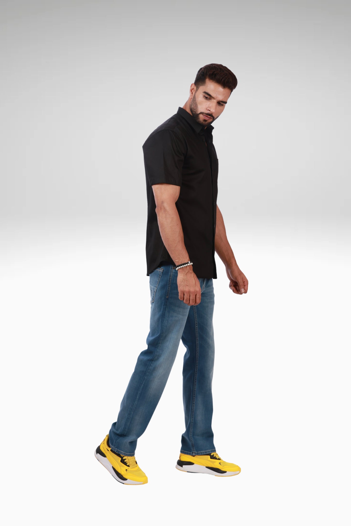 Half Sleeve Black Shirt