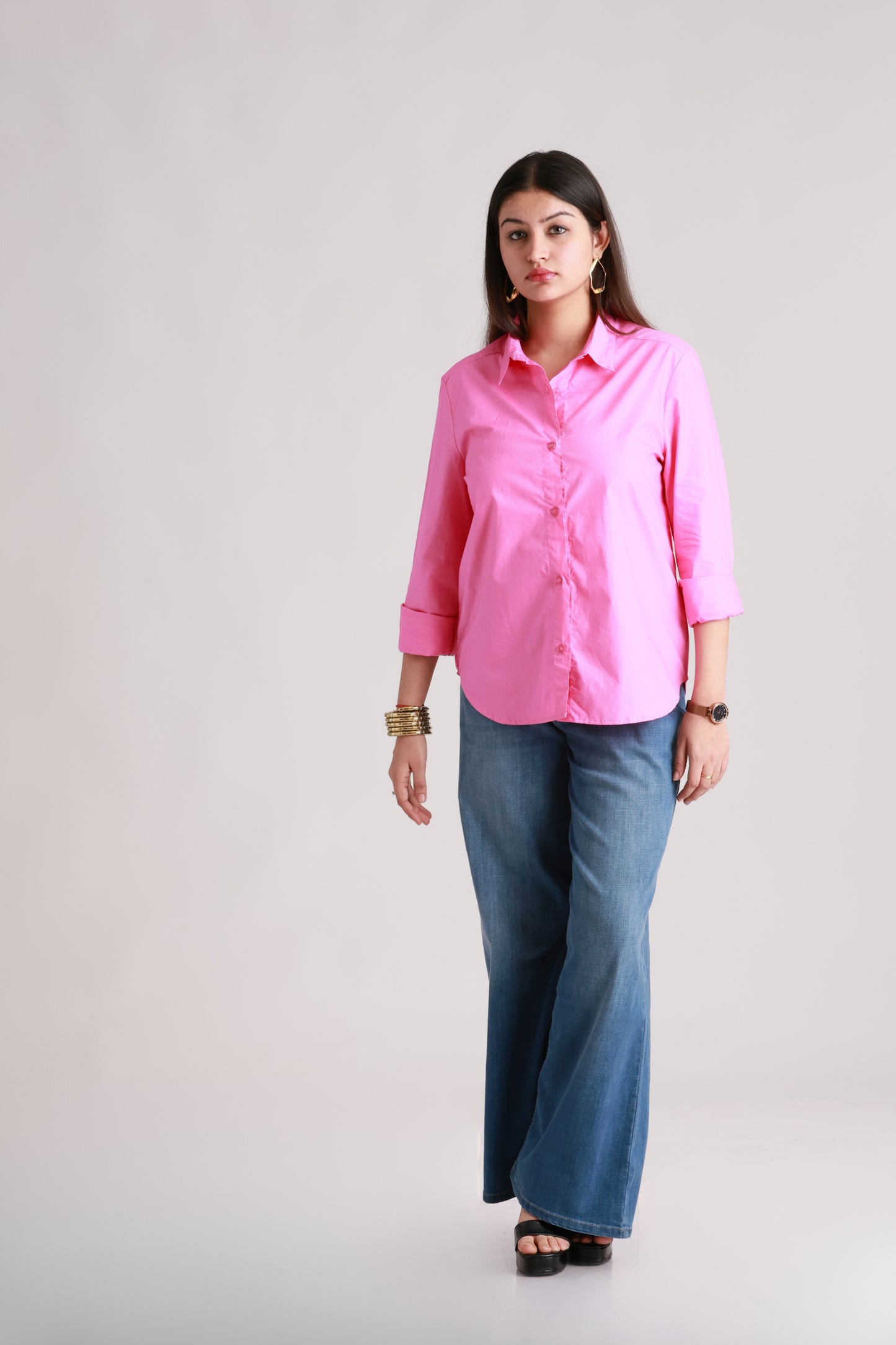 Pink Poplin Shirt