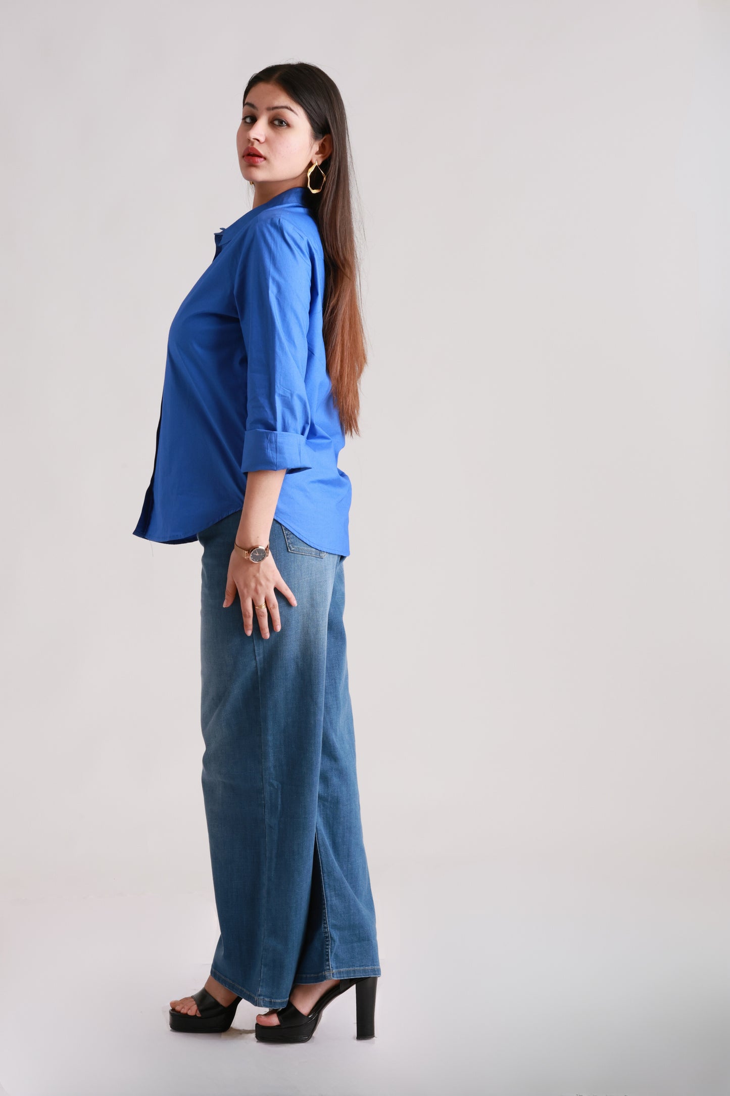 Blue Shirt Poplin