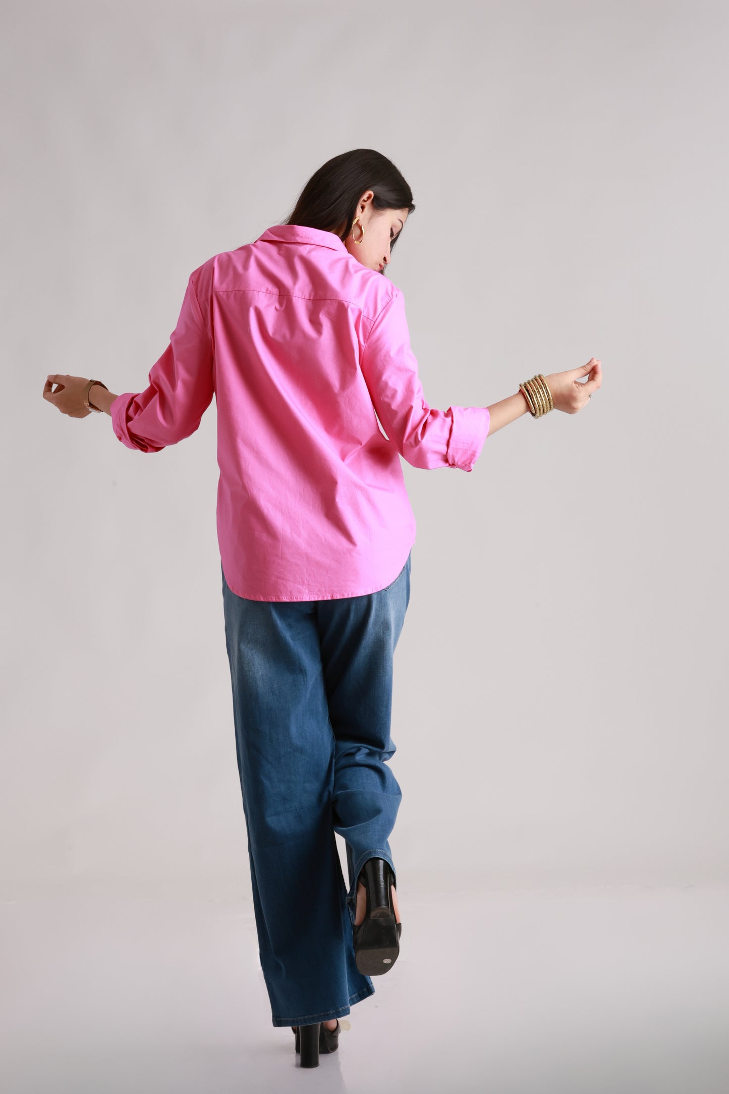 Pink Poplin Shirt