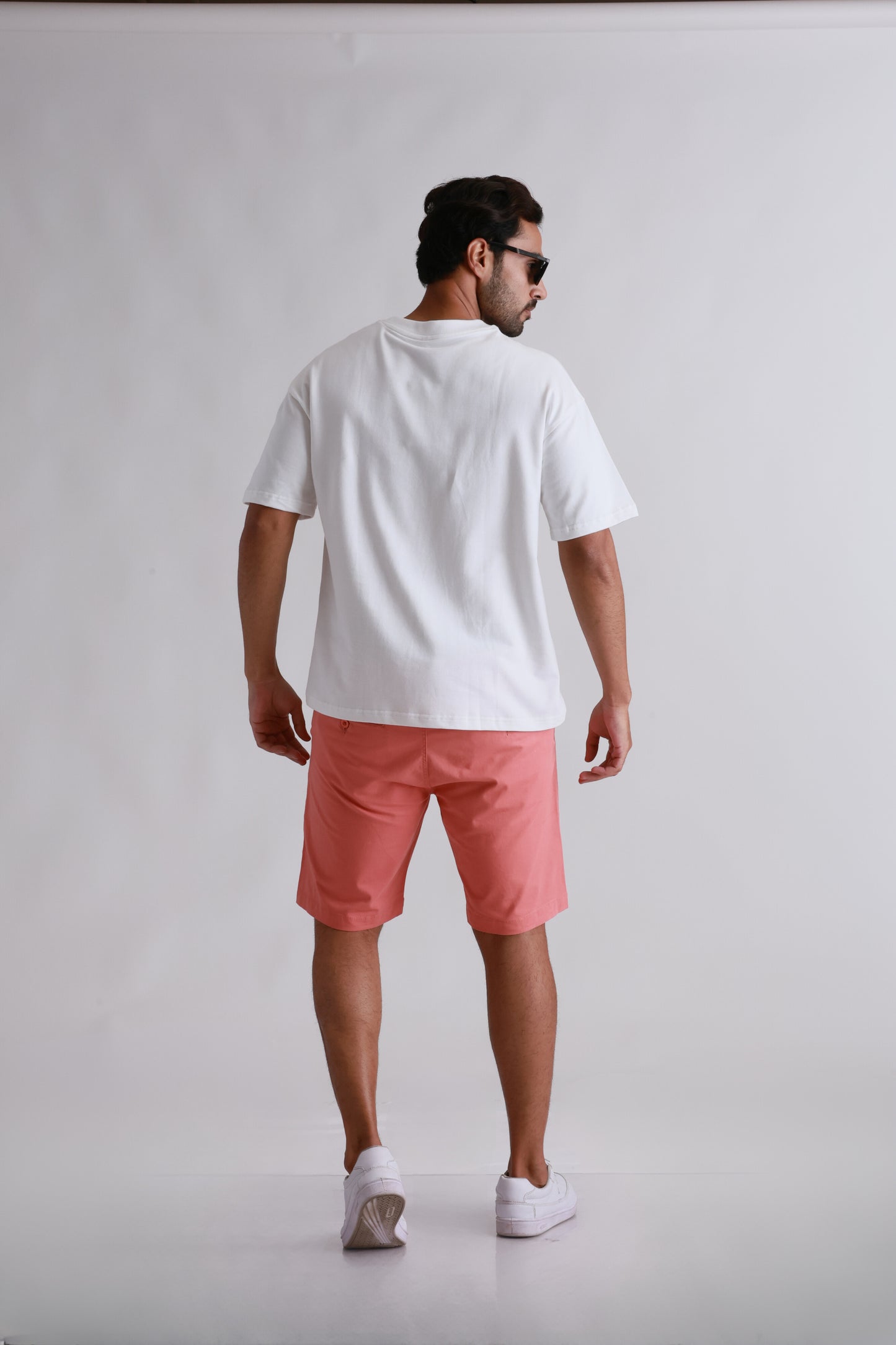 White Printed Oversized Tshirt