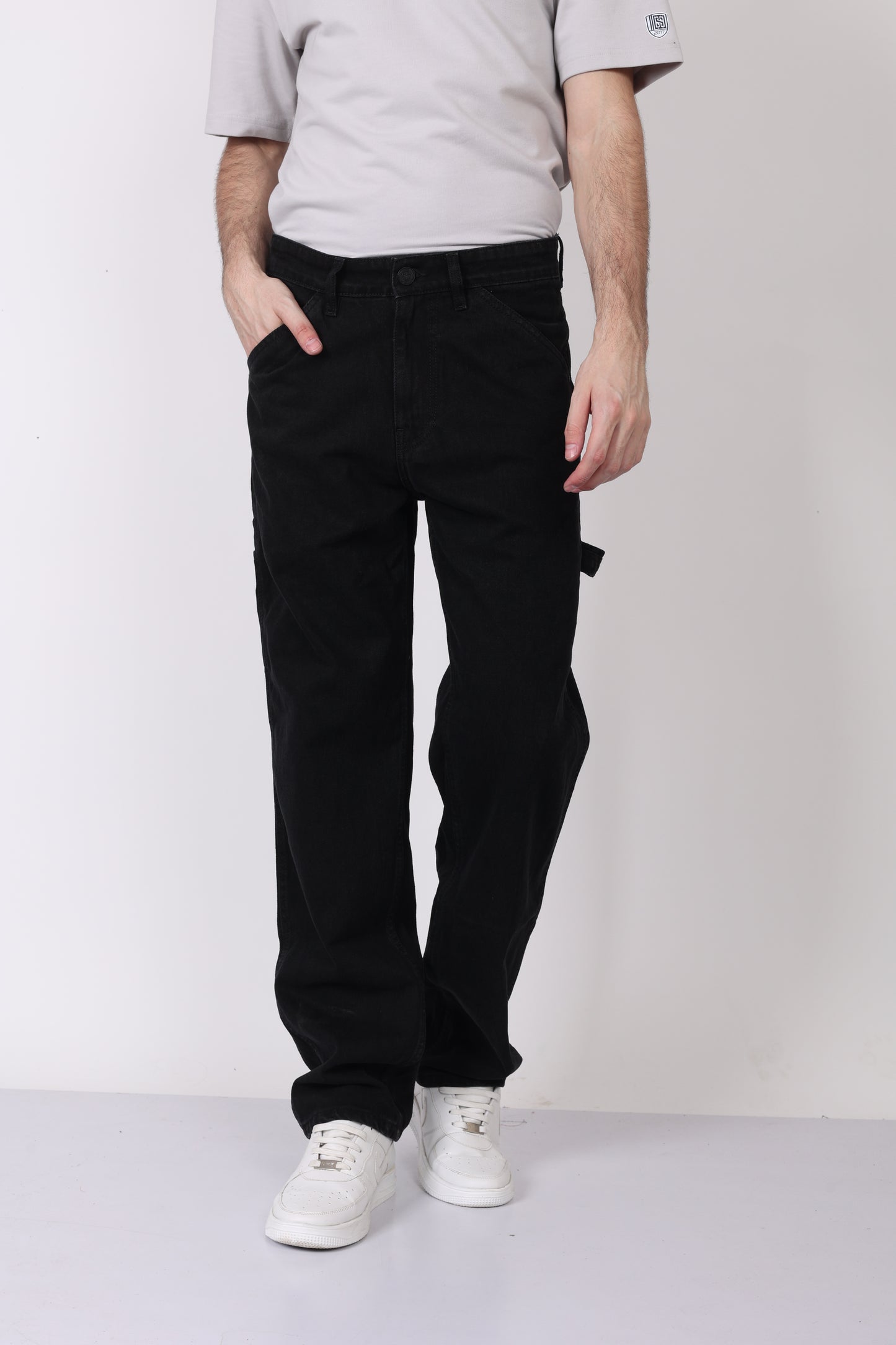 Black Cargo Denim