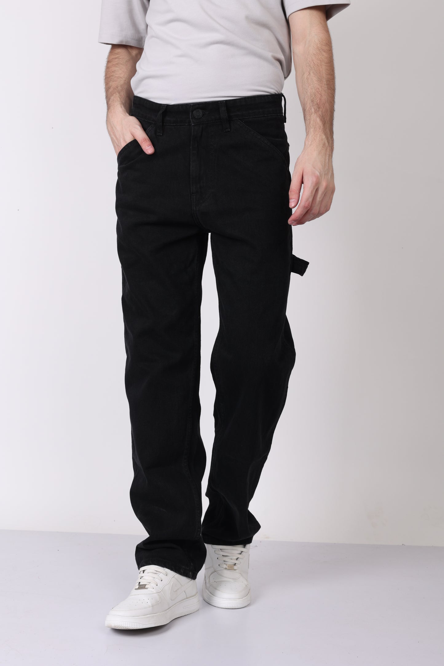 Black Cargo Denim