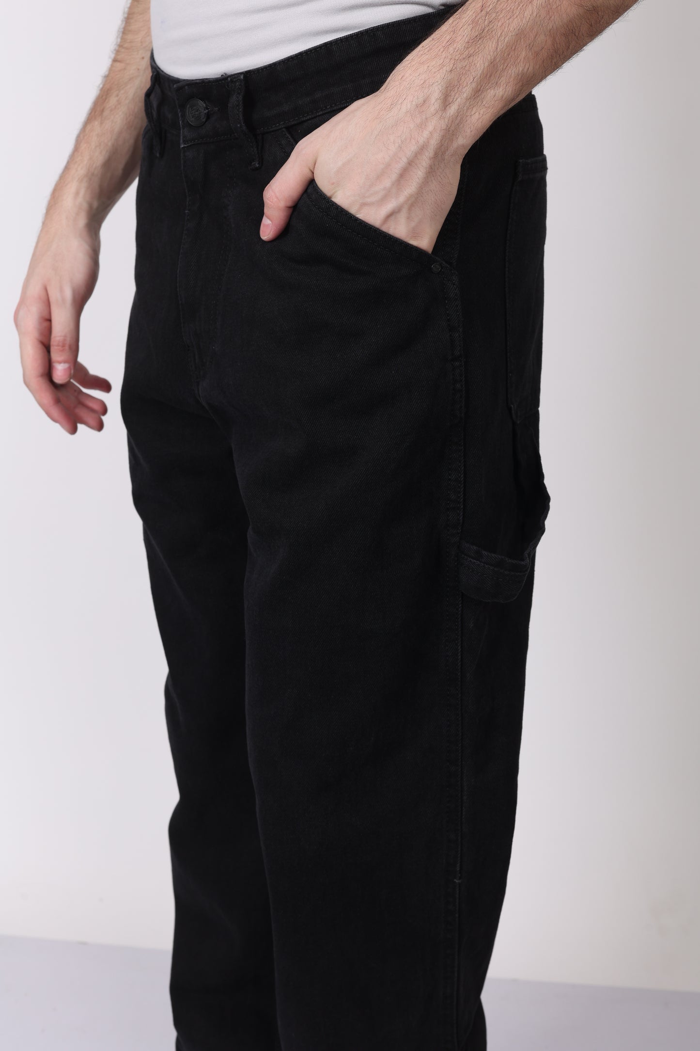 Black Cargo Denim