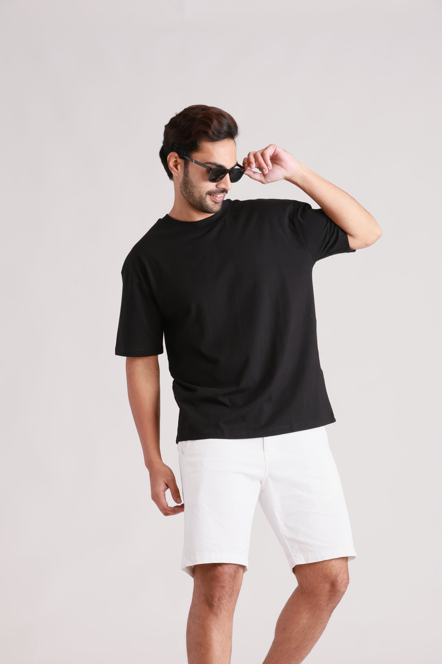 Black Plain Oversized Tshirt