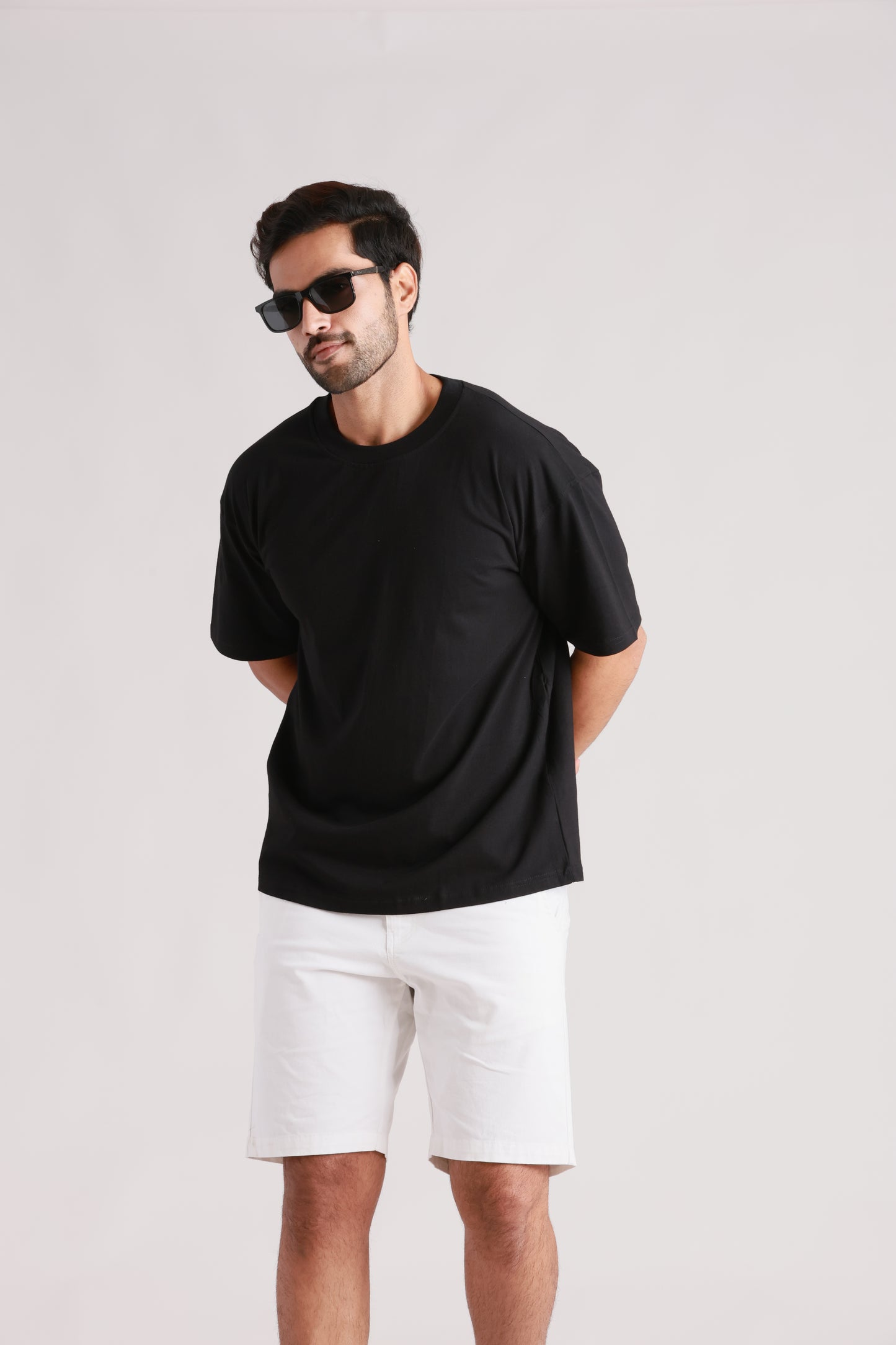 Black Plain Oversized Tshirt