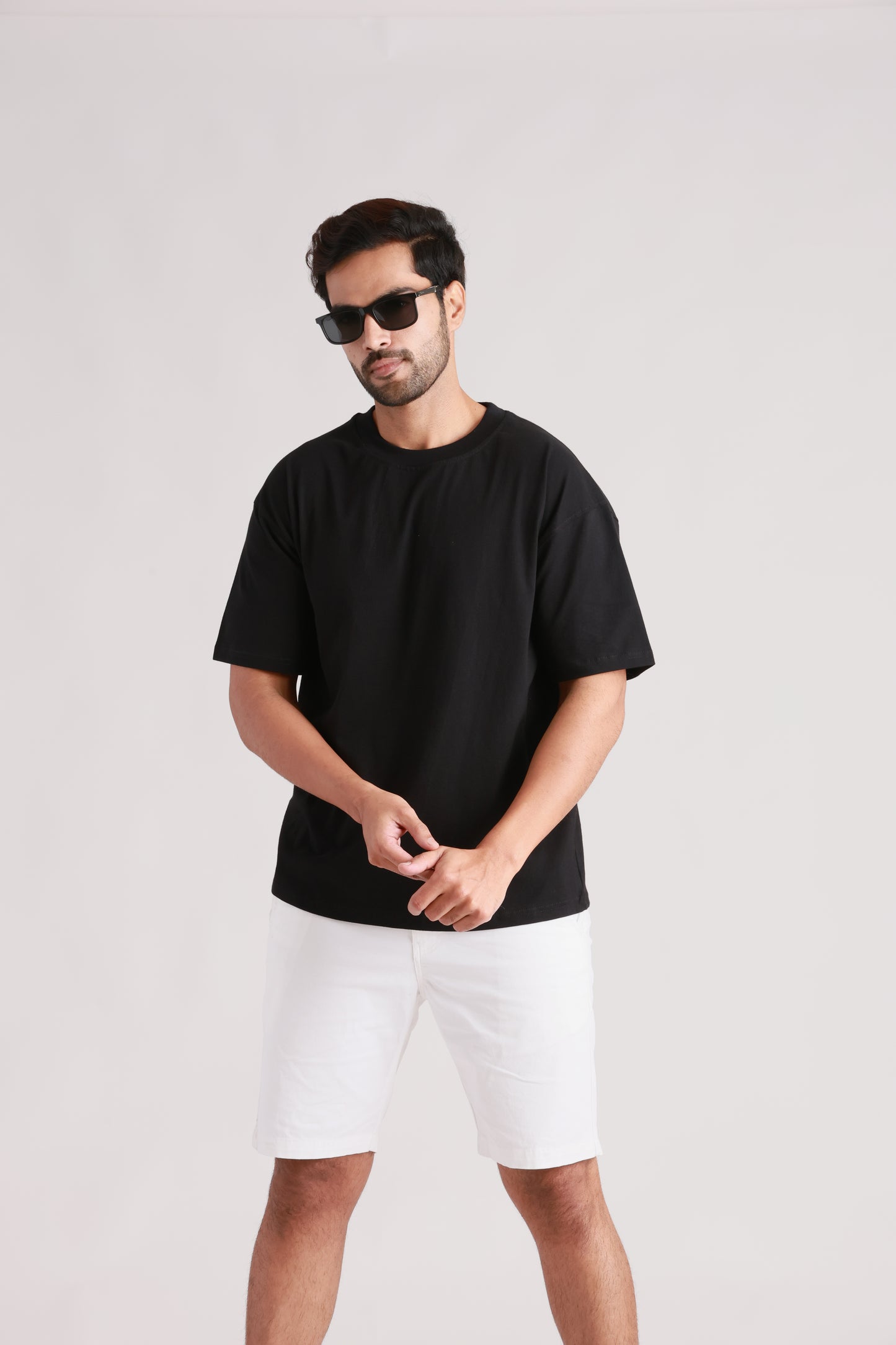 Black Plain Oversized Tshirt