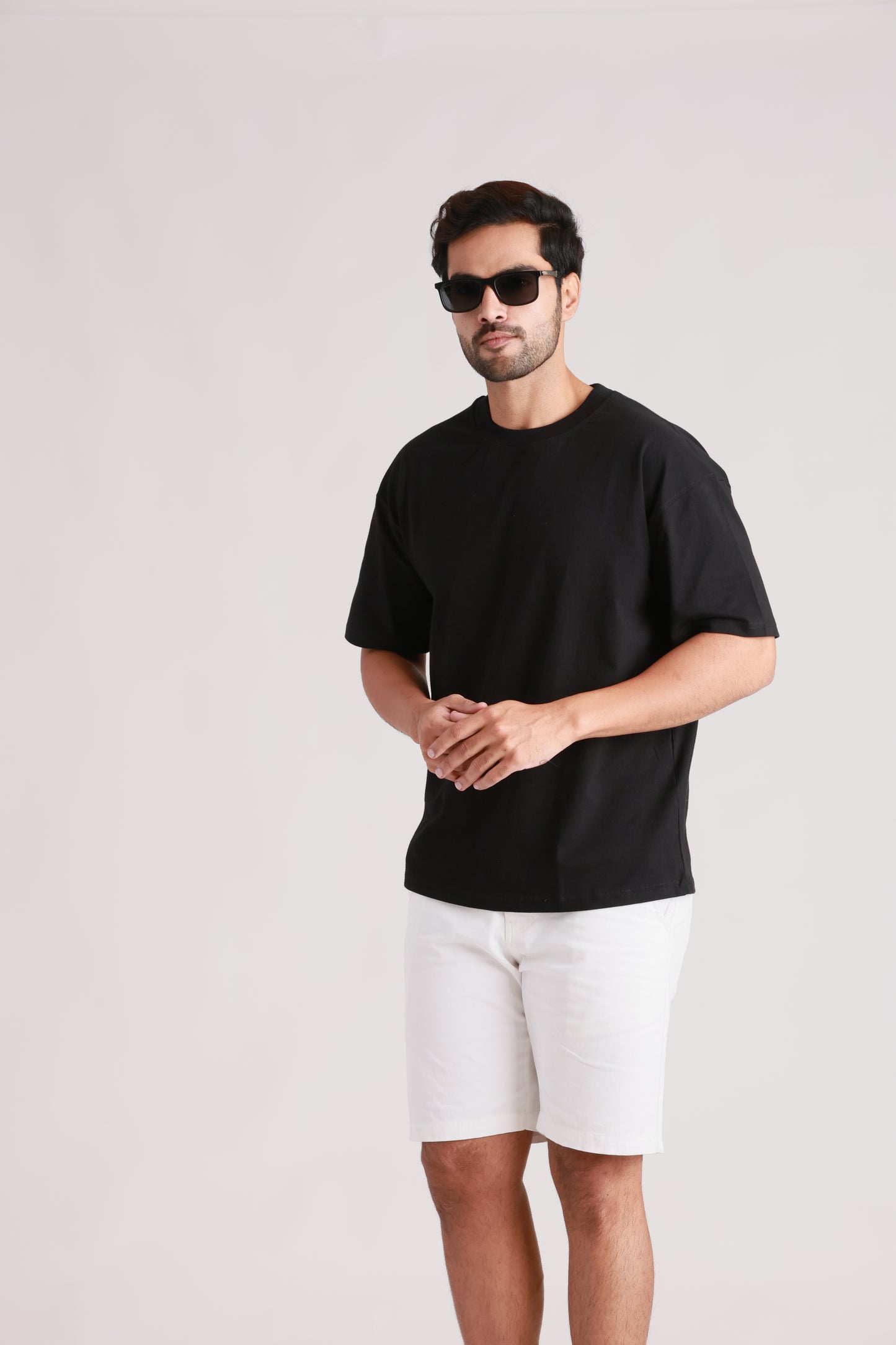 Black Plain Oversized Tshirt