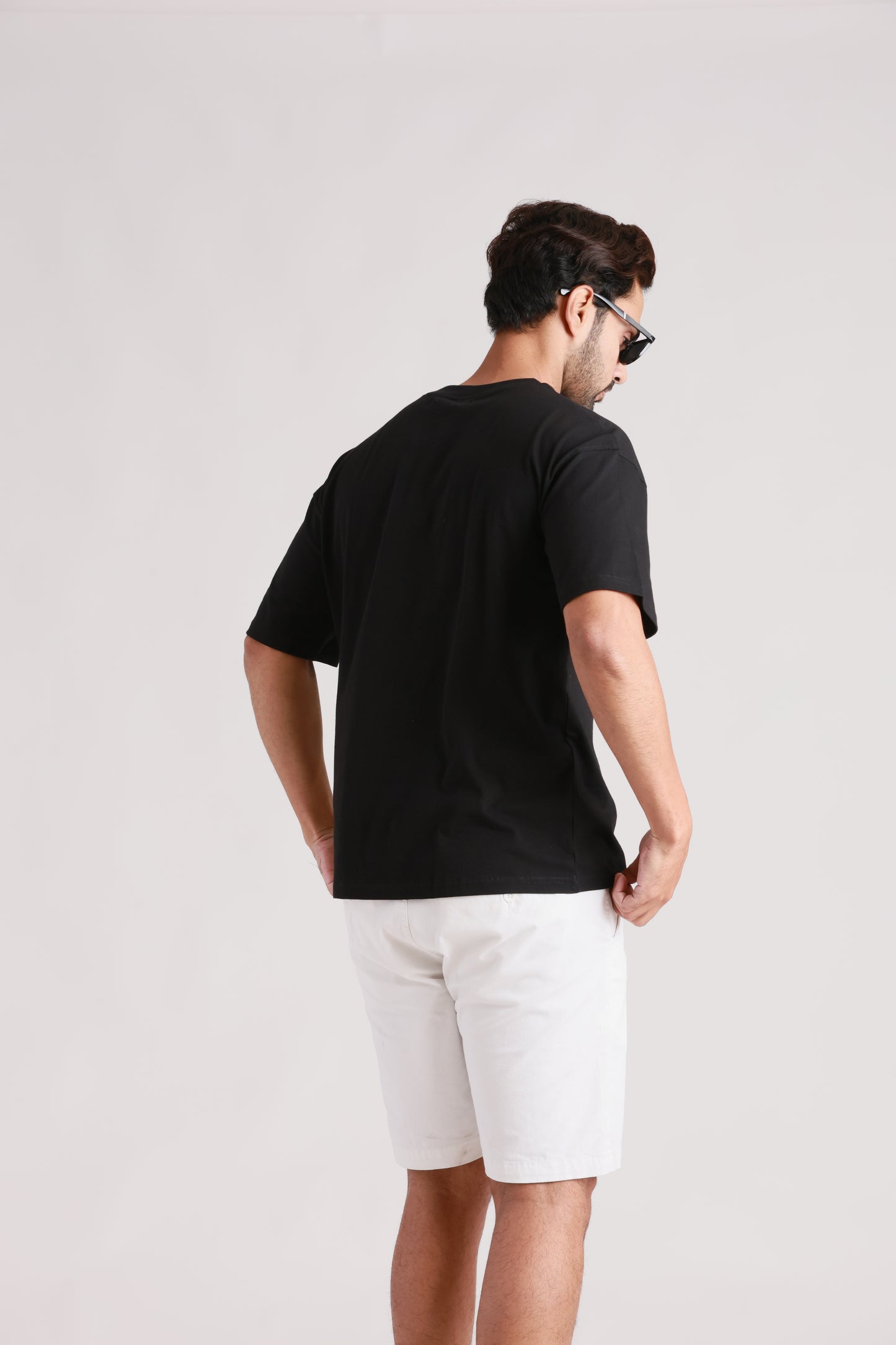 Black Plain Oversized Tshirt