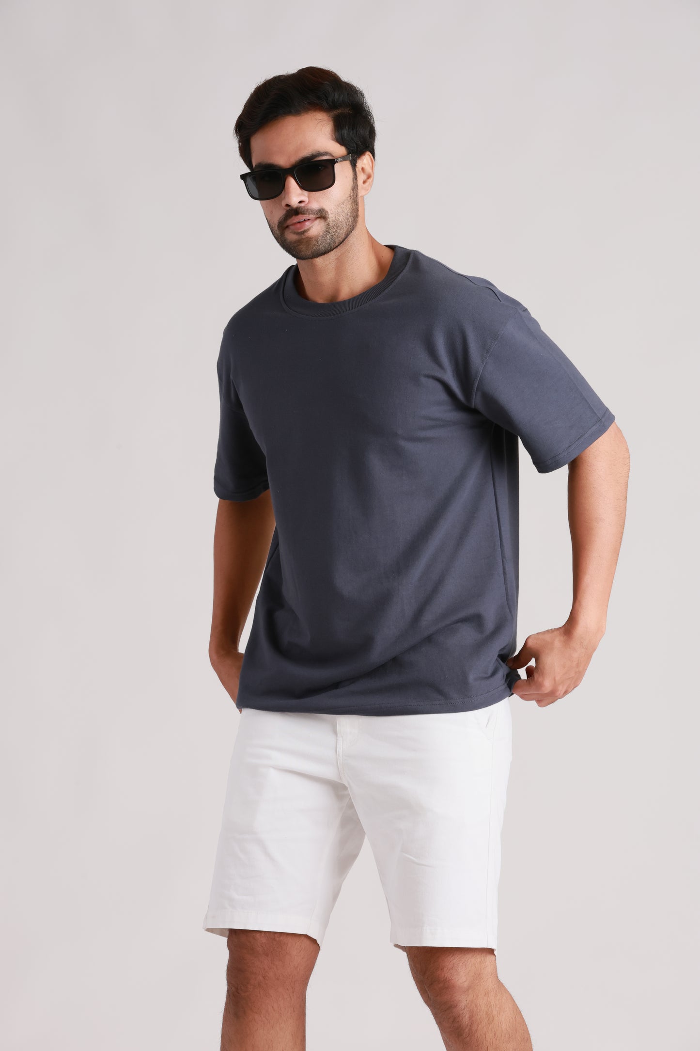 Plain Oversized Slate Grey Tshirt