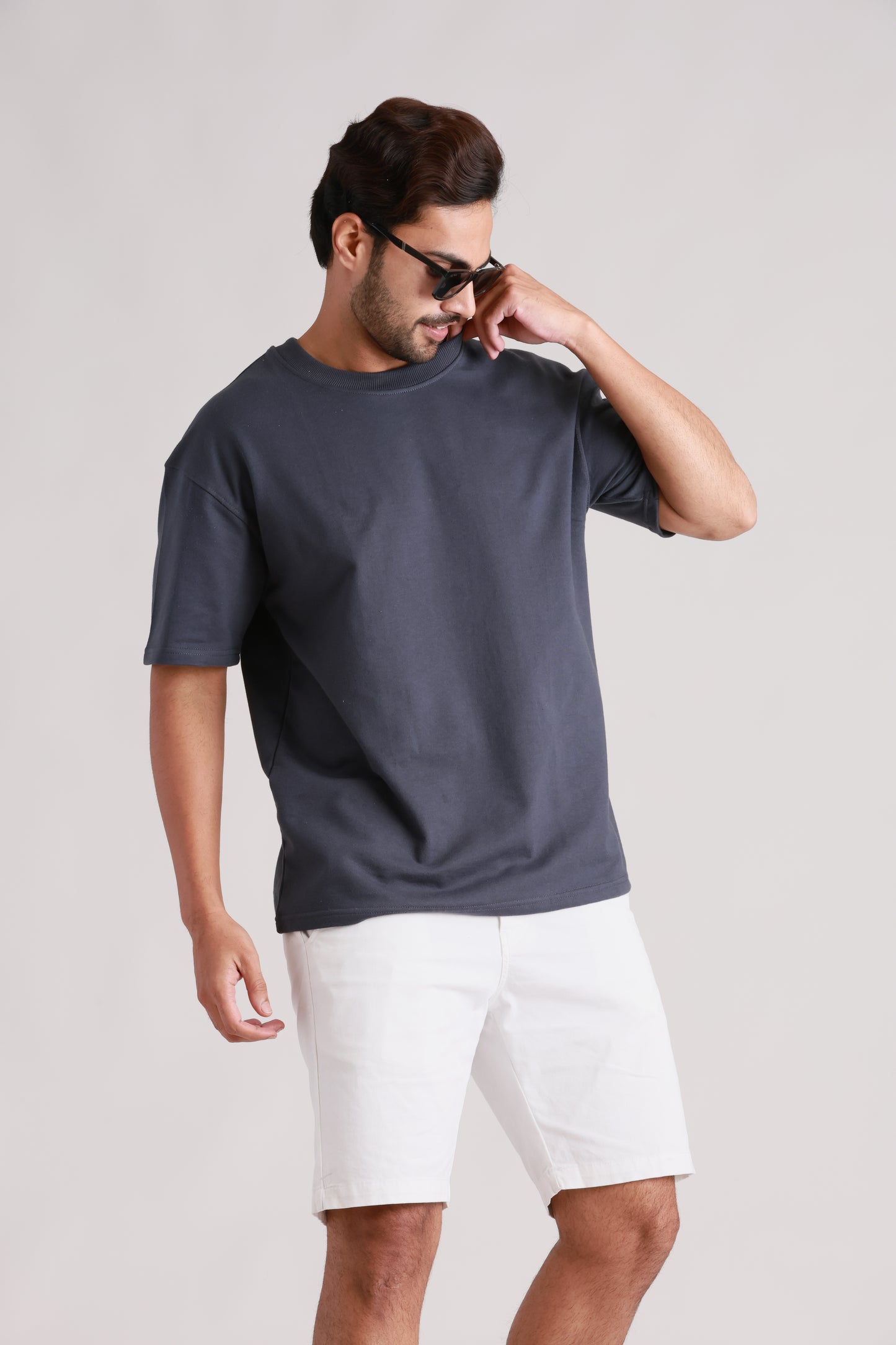 Plain Oversized Slate Grey Tshirt