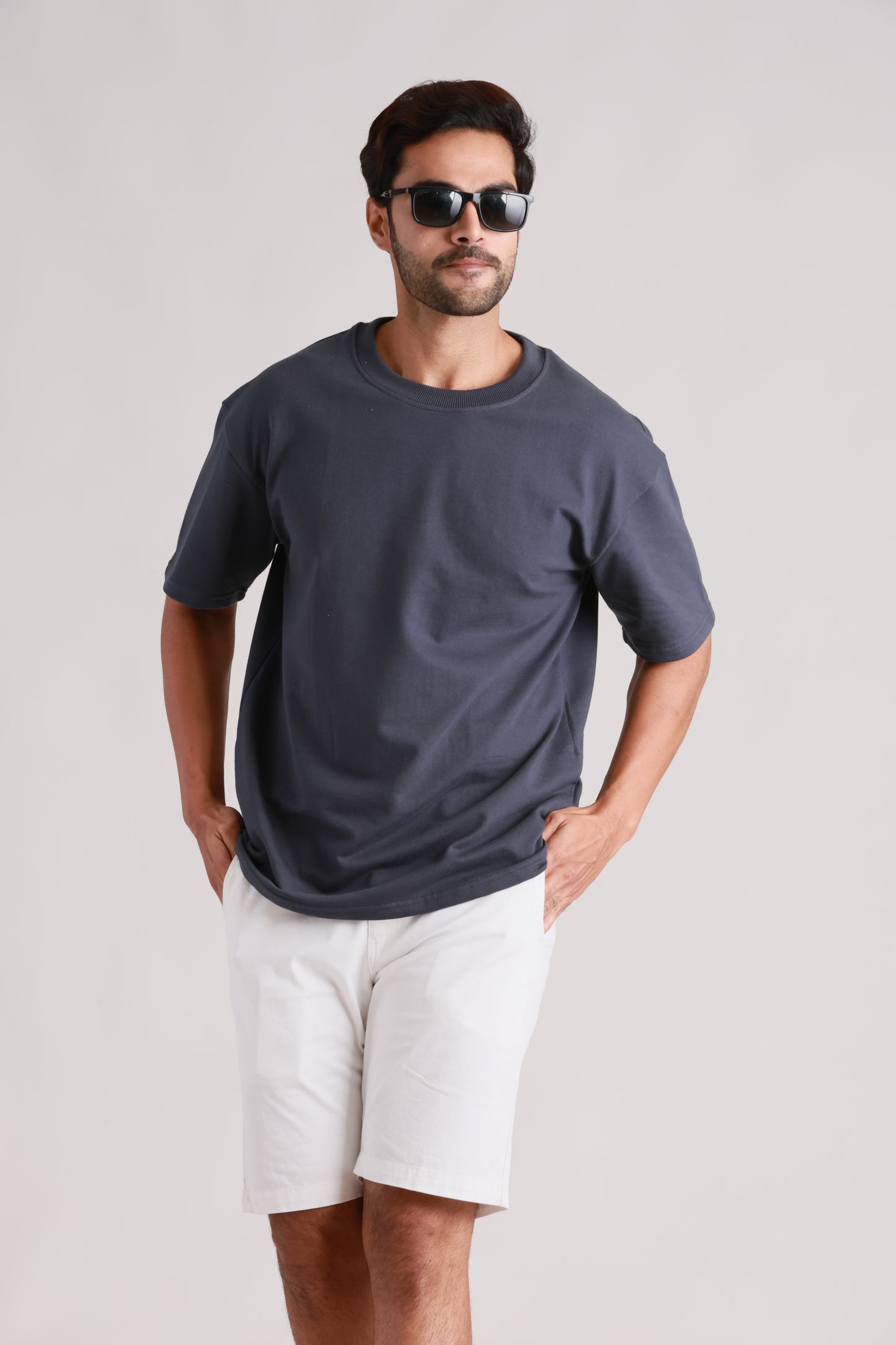 Plain Oversized Slate Grey Tshirt