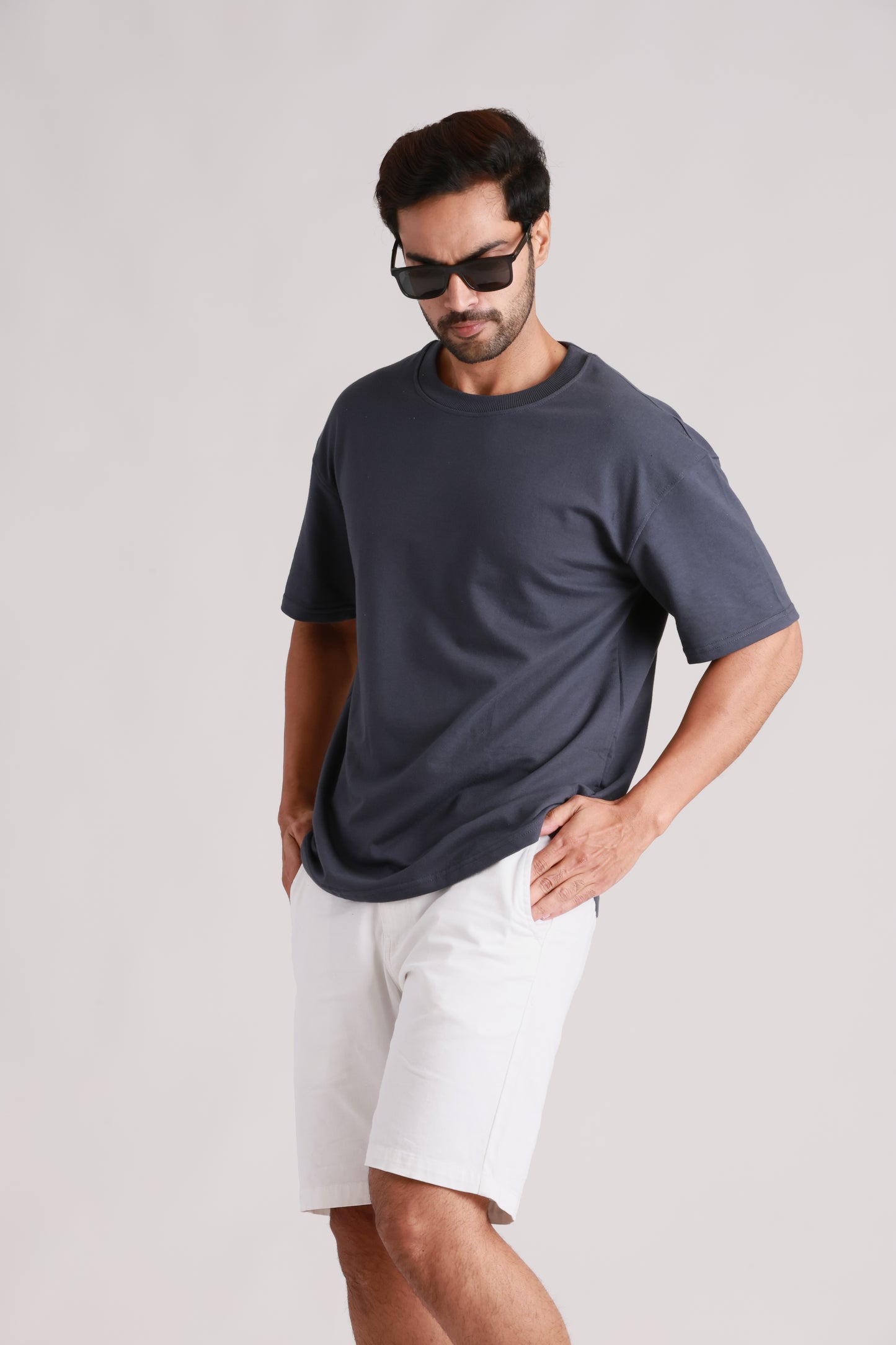 Plain Oversized Slate Grey Tshirt