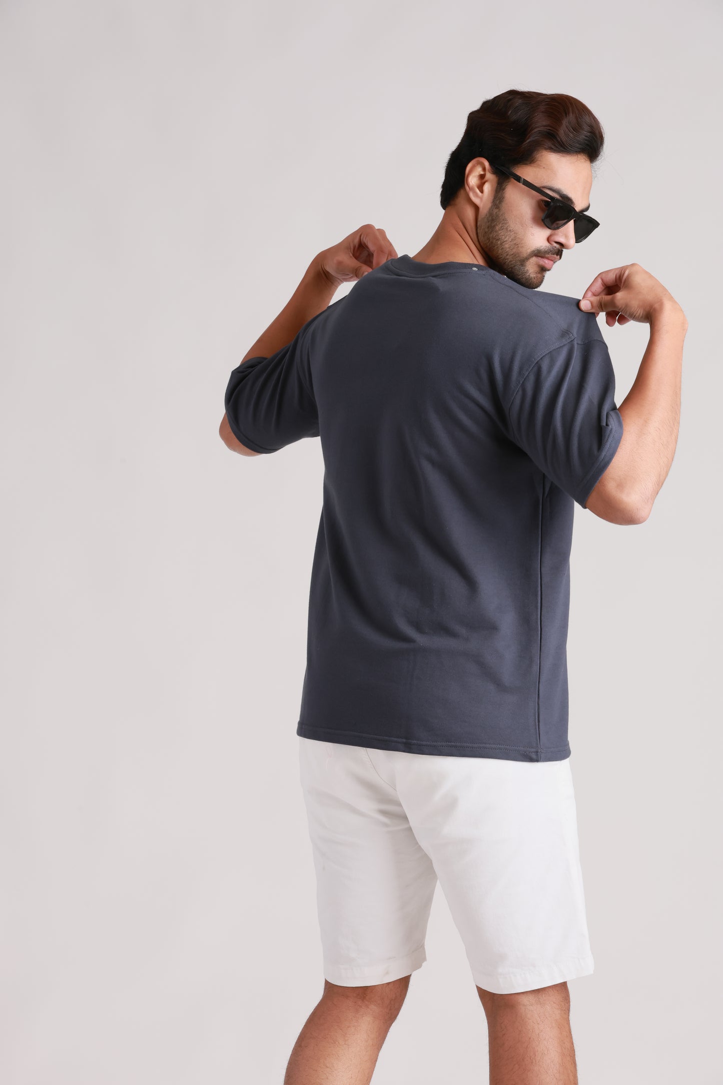Plain Oversized Slate Grey Tshirt
