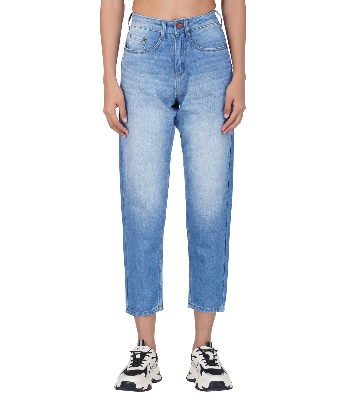 Wash ankle length denim
