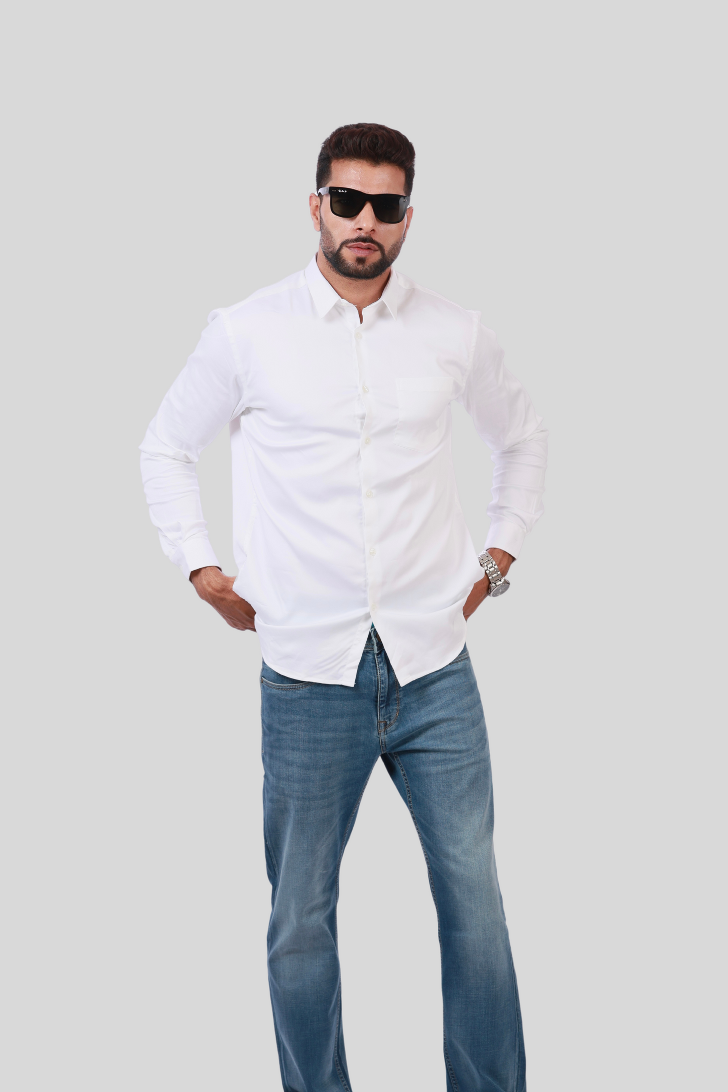 White Modal Shirt
