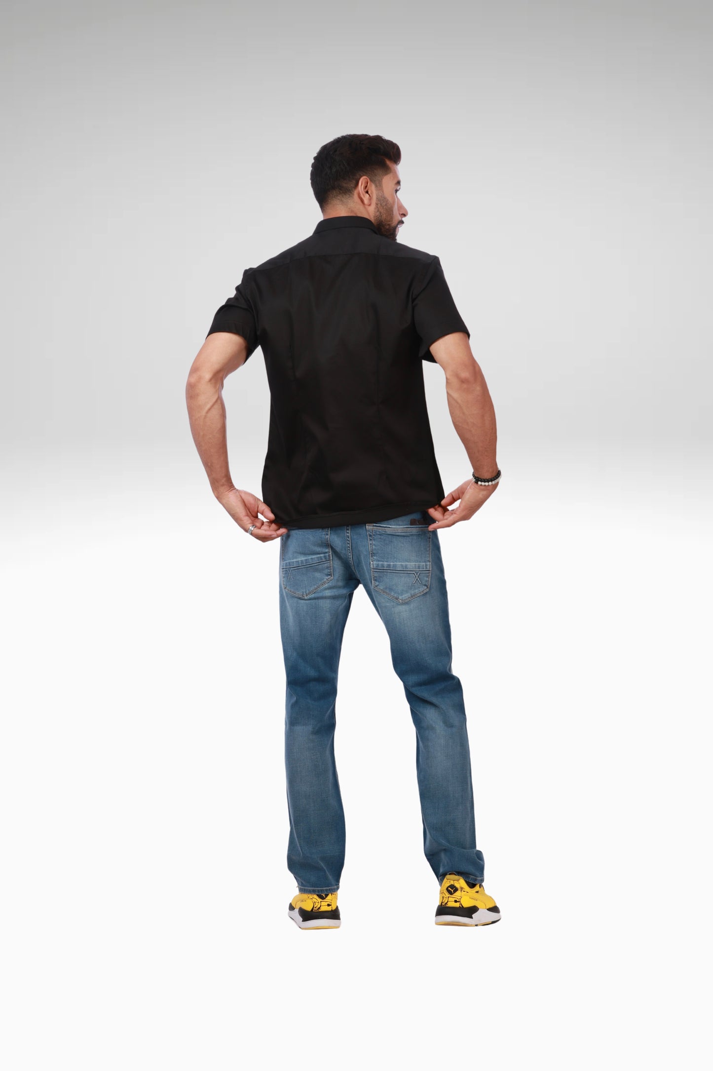 Half Sleeve Black Shirt