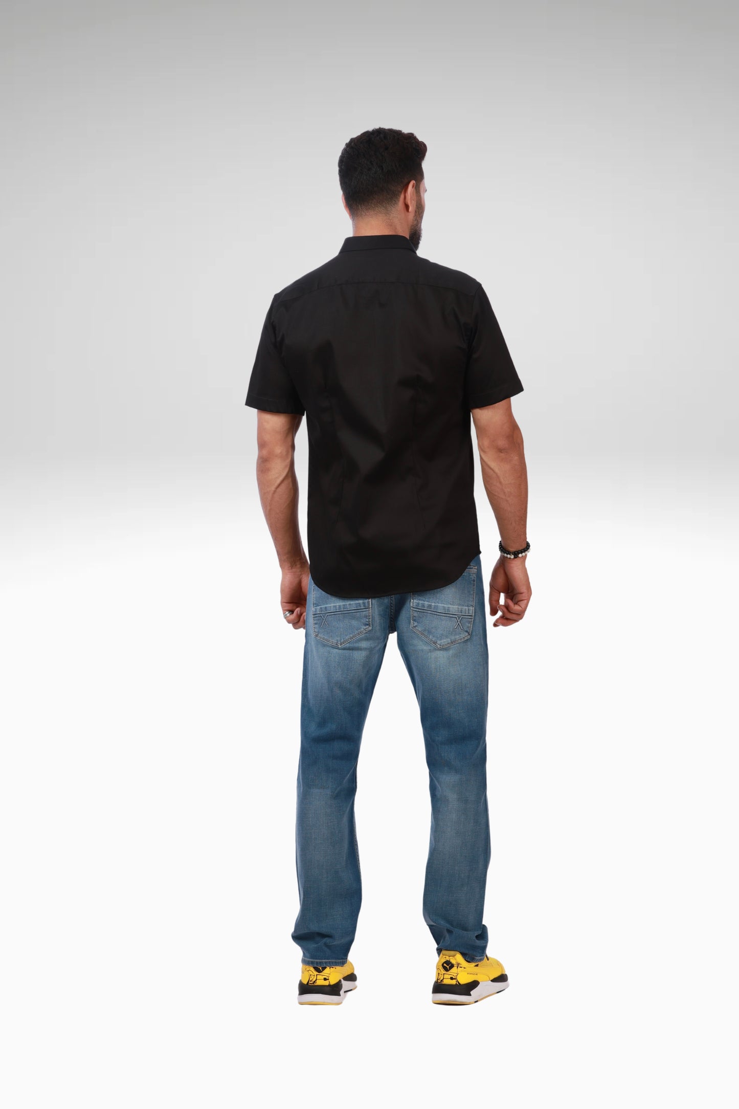 Half Sleeve Black Shirt