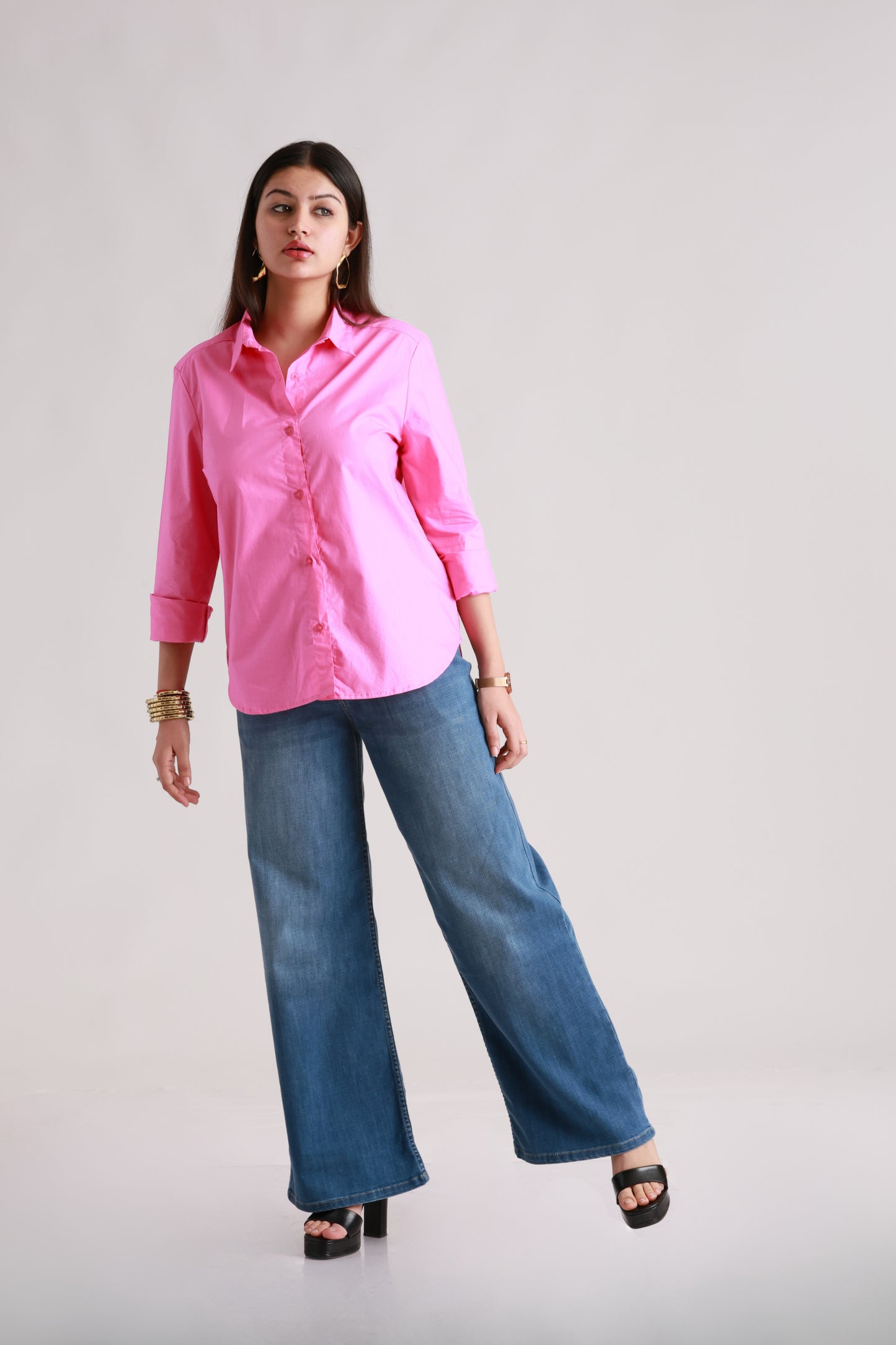 Pink Poplin Shirt