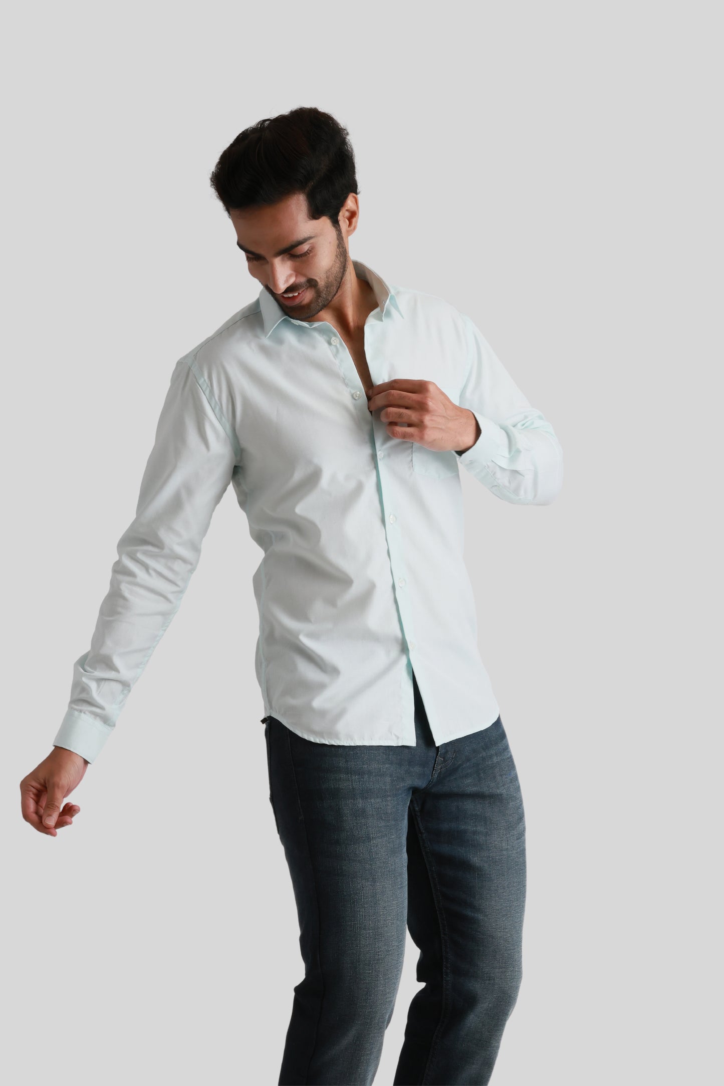 Light Green Full Sleeve Shirt