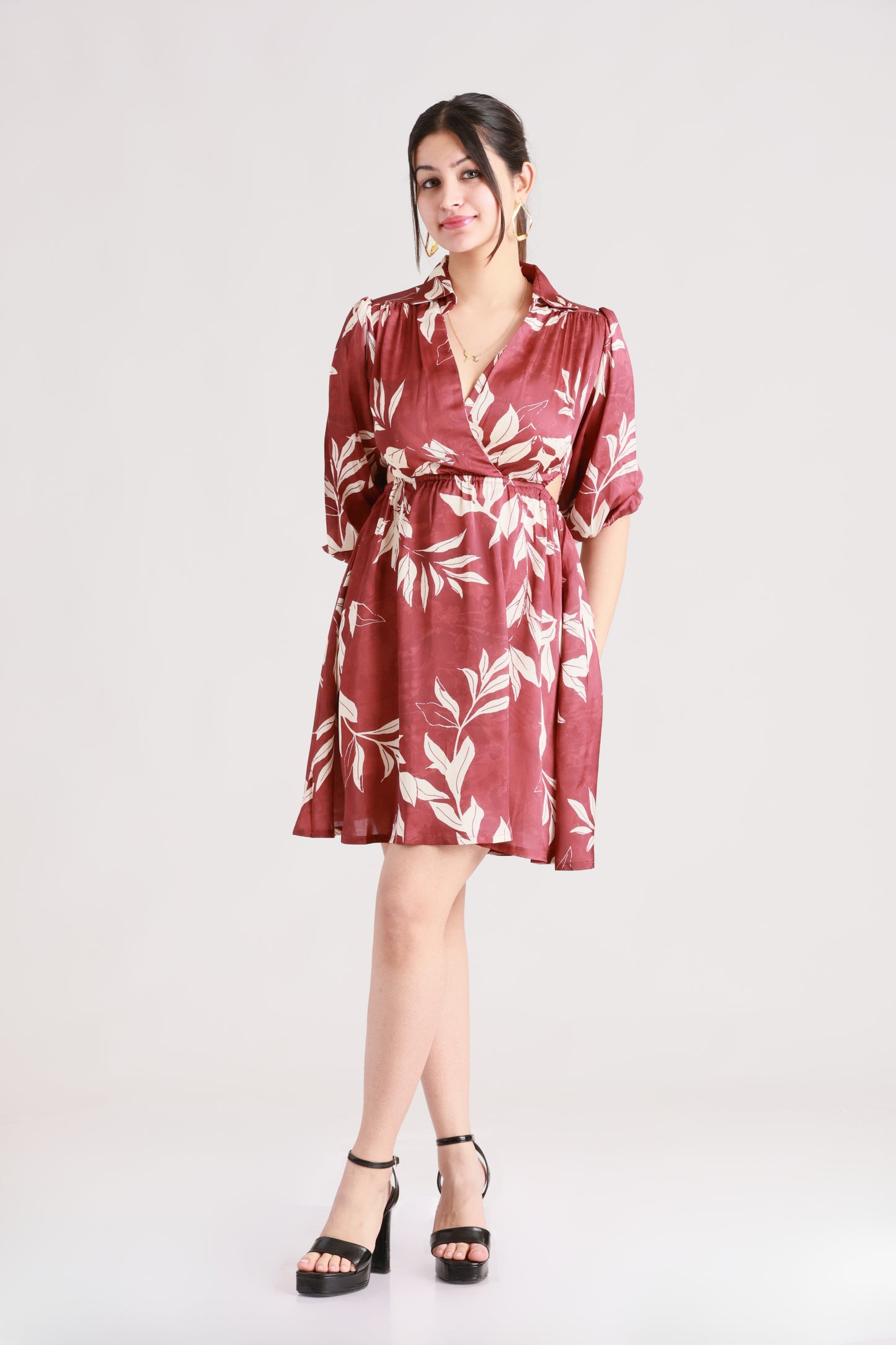 Tropical Brown Dress