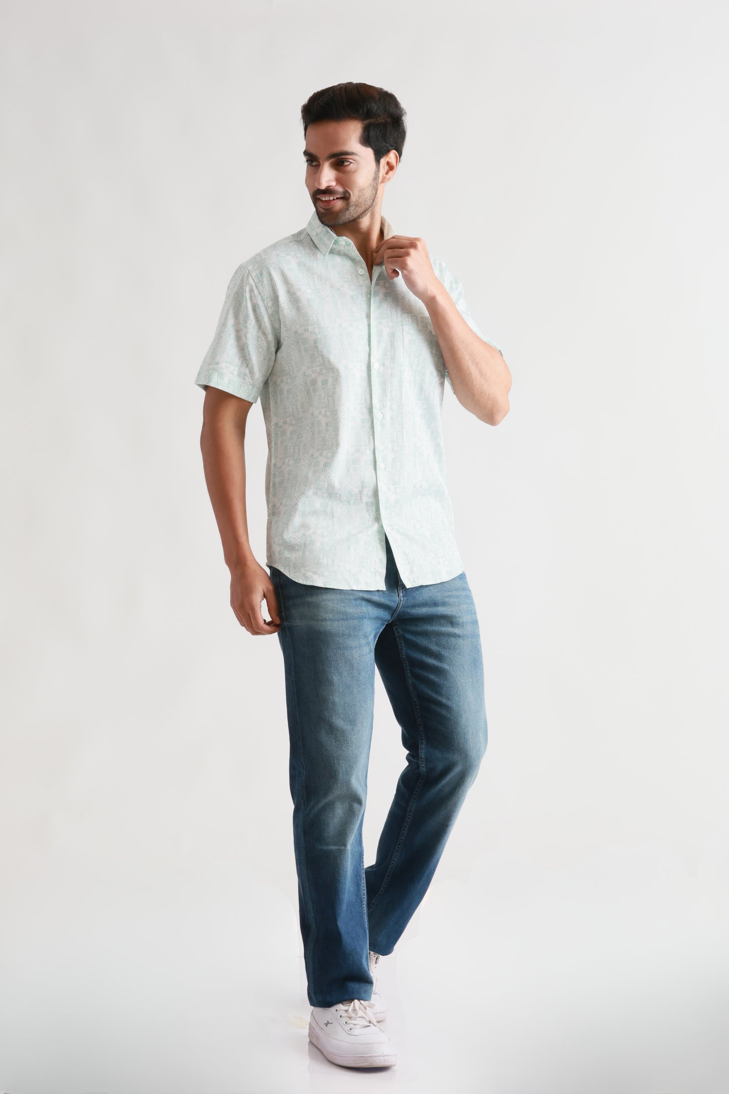 Printed White shirt