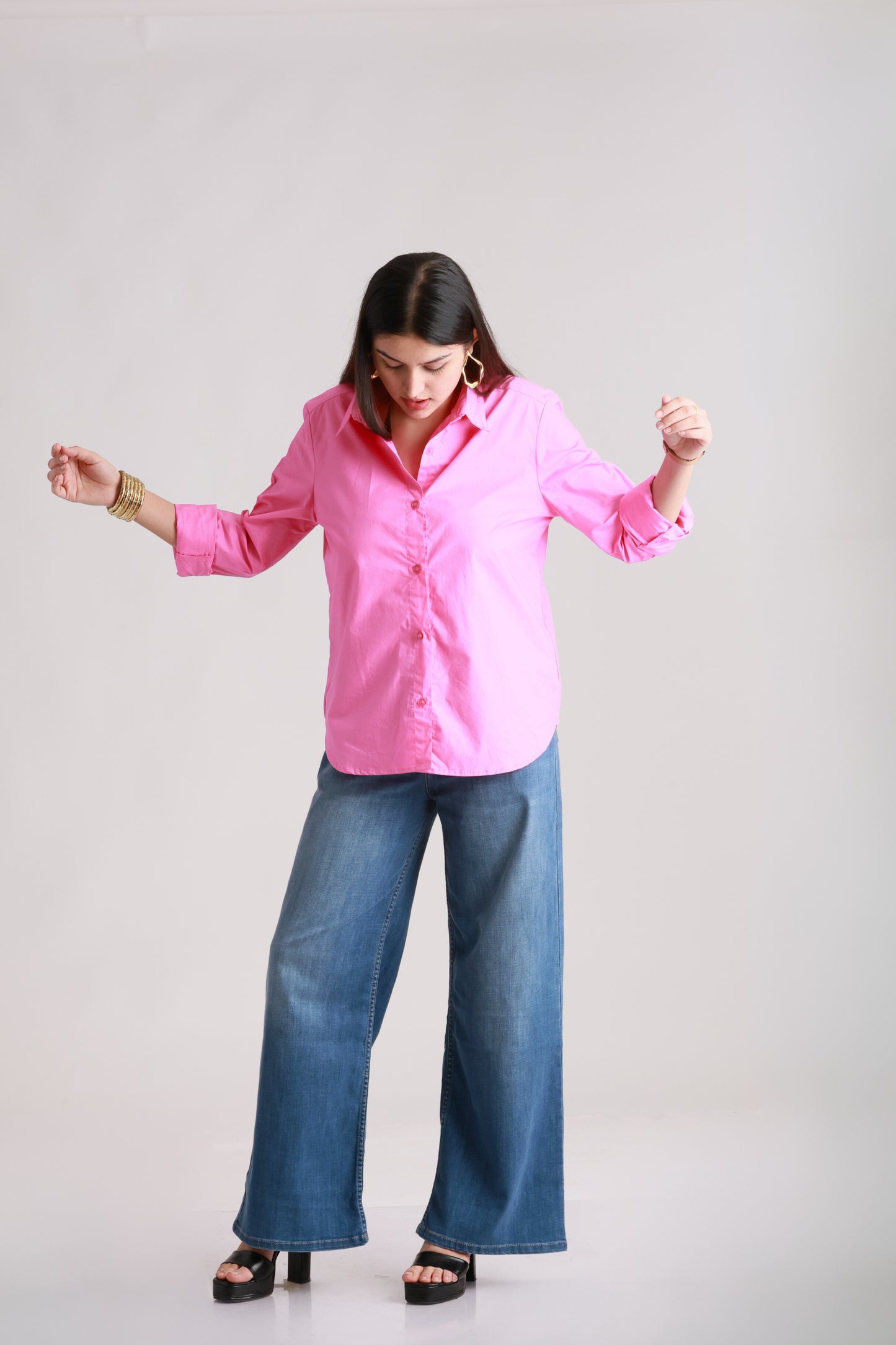 Pink Poplin Shirt