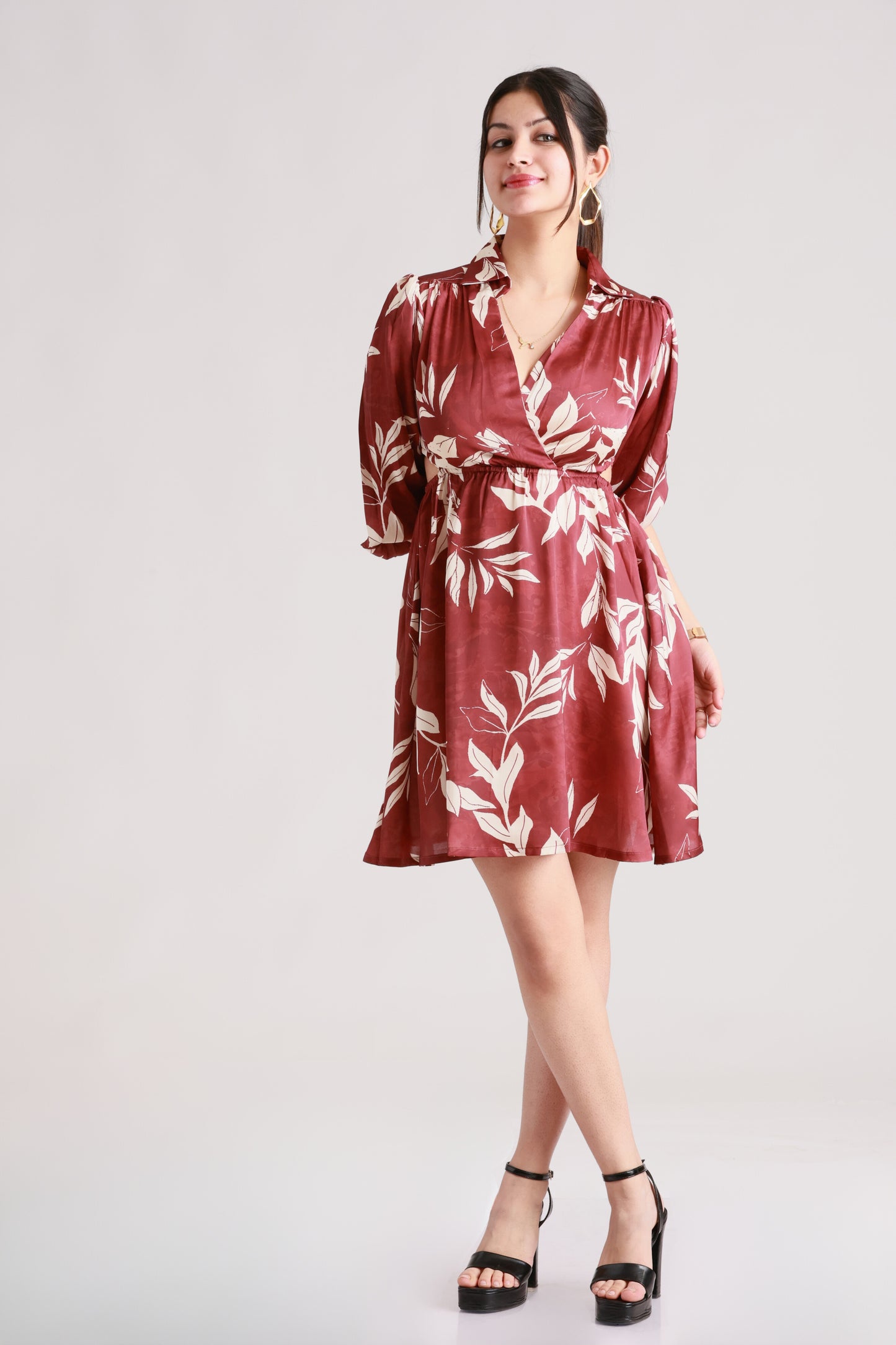 Tropical Brown Dress