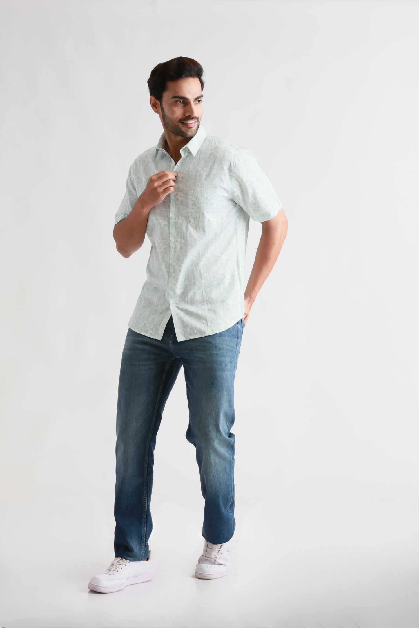 Printed White shirt