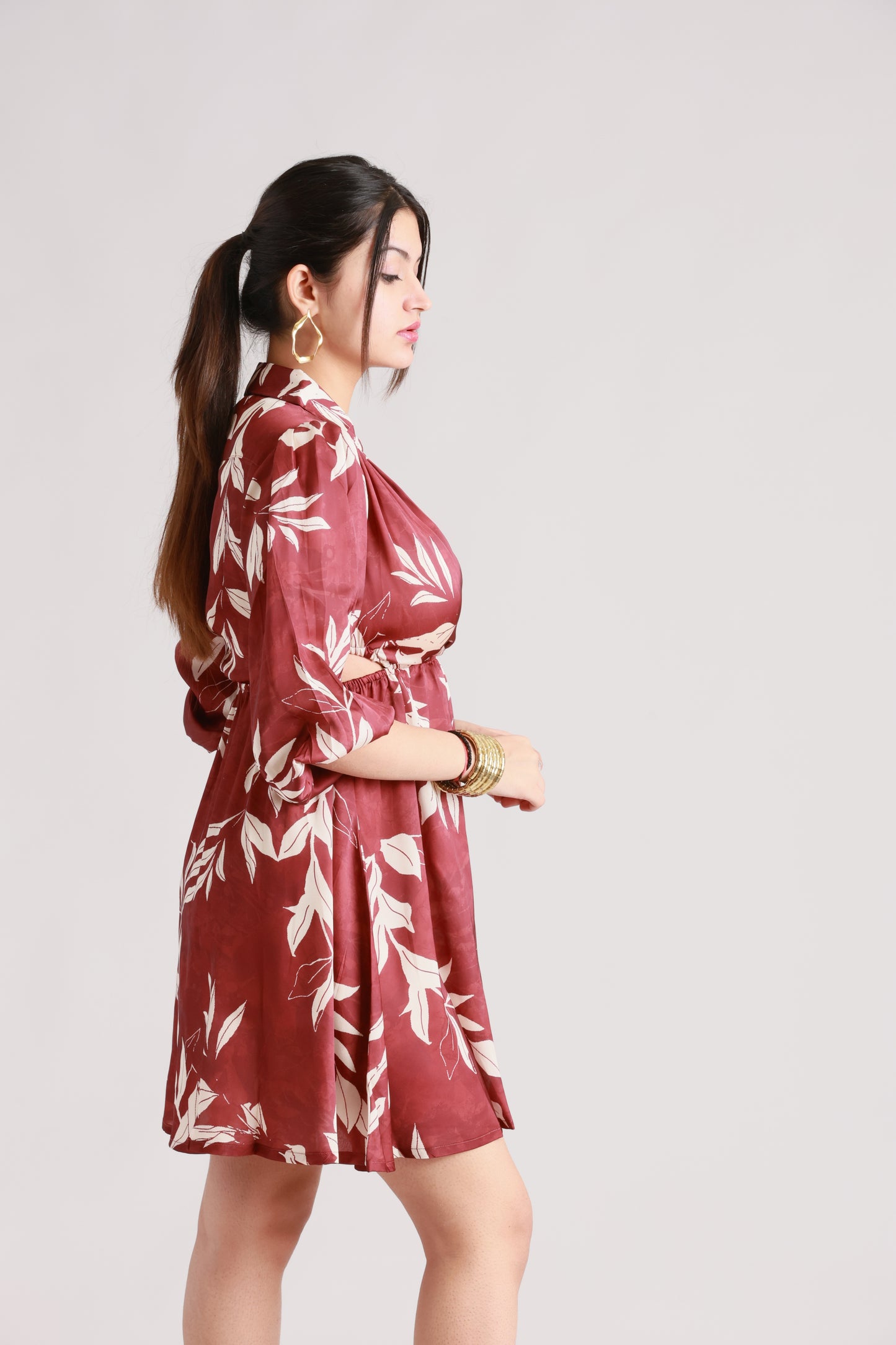 Tropical Brown Dress