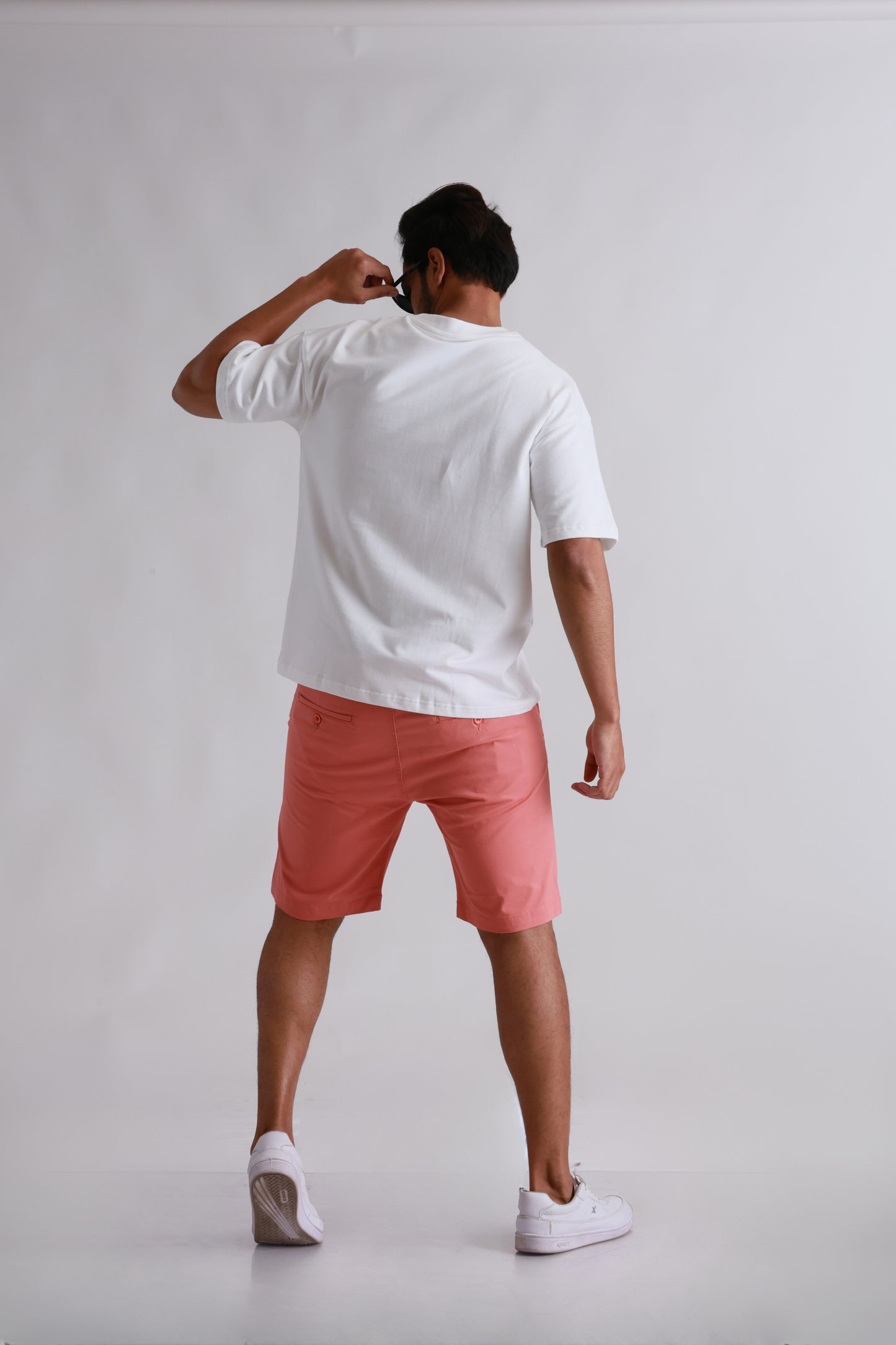 White Printed Oversized  Tshirt